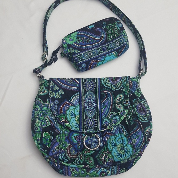 Vera Bradley Handbags - Vera Bradley Saddle Up Purse & Makeup Bag